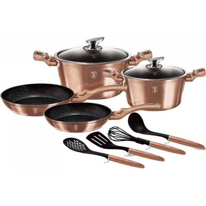 BerlingerHaus BH/6142 Metallic Line Rose Gold Edition Edénykészlet - Kovácsolt Alumínium, Rose Gold (BH-6142)