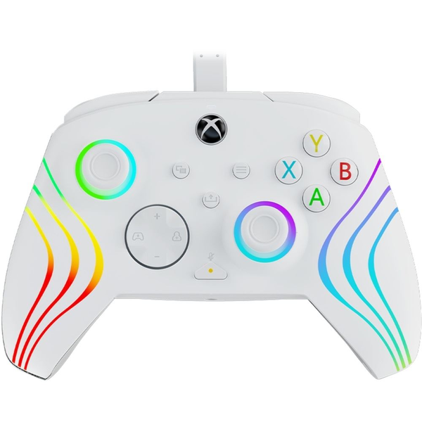 PDP Afterglow Wave Bianco USB Gamepad Analogico/Digitale PC, Xbox Series S, Xbox Series X