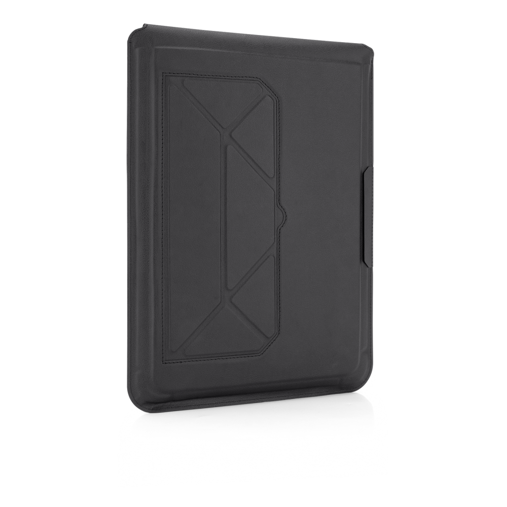 Cellect Univerzális Bőrhatású Multifunkciós Laptop Táska / Állvány - Fekete (5999112886129)