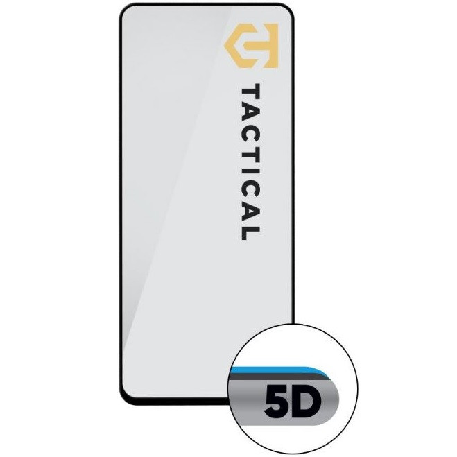 Samsung Galaxy S26 Ultra SM-S948, Kijelzővédő fólia, ütésálló fólia (az íves részre is!), Tempered Glass (edzett üveg), Full Glue, Tactical Glass Shield 5D, fekete (8596311301247)