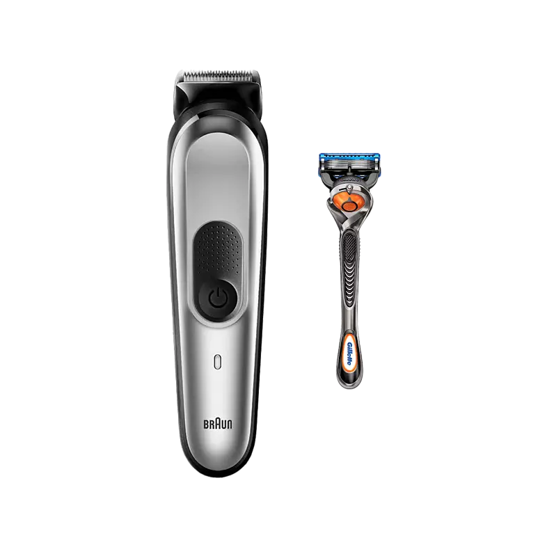 Braun Multigroomer MGK7920 + Organizer gift set Elem 2,1 cm Wet & Dry Fekete, Ezüst (MGK7920)