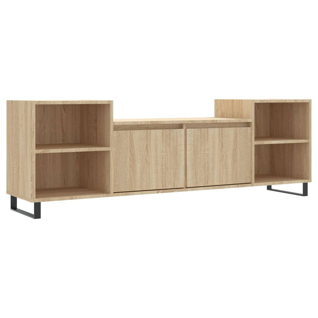 sonoma tölgyszínű szerelt fa TV-szekrény 160x35x55 cm (831351)