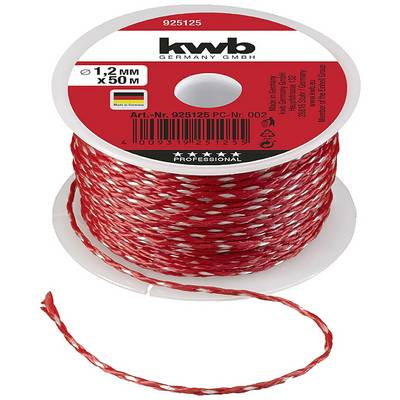 KWB Kőműves zsinór 1,2 mm Piros 50 m (925125)