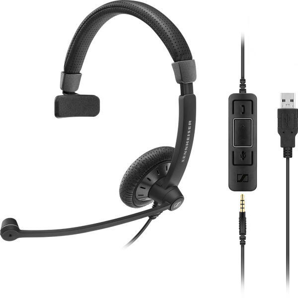EPOS | SENNHEISER IMPACT SC 45 USB MS Слушалки Жичен Лента за глава Обаждания/музика USB Тип-A Черен