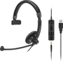 EPOS | SENNHEISER IMPACT SC 45 USB MS Слушалки Жичен Лента за глава Обаждания/музика USB Тип-A Черен