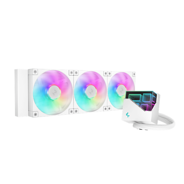 DeepCool LT360 Procesor Vodné chladenie typu všetko v jednom 12 cm Biela 1 kusov