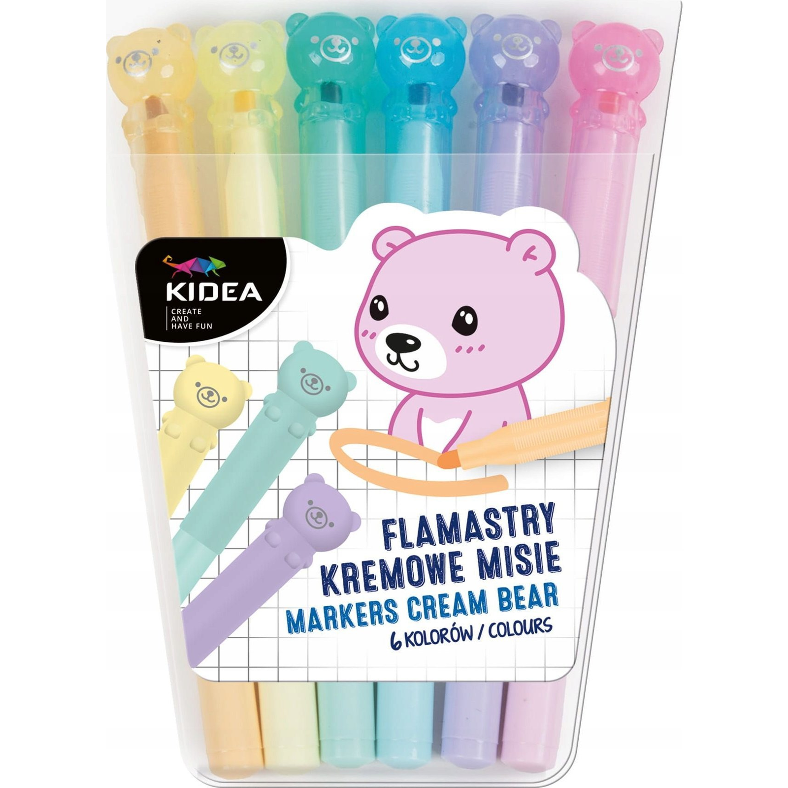 Kidea Pasztell Szövegkiemelő - 6 Db-os - Macik (FKM6KKA) (DERF.FKM6KKA)