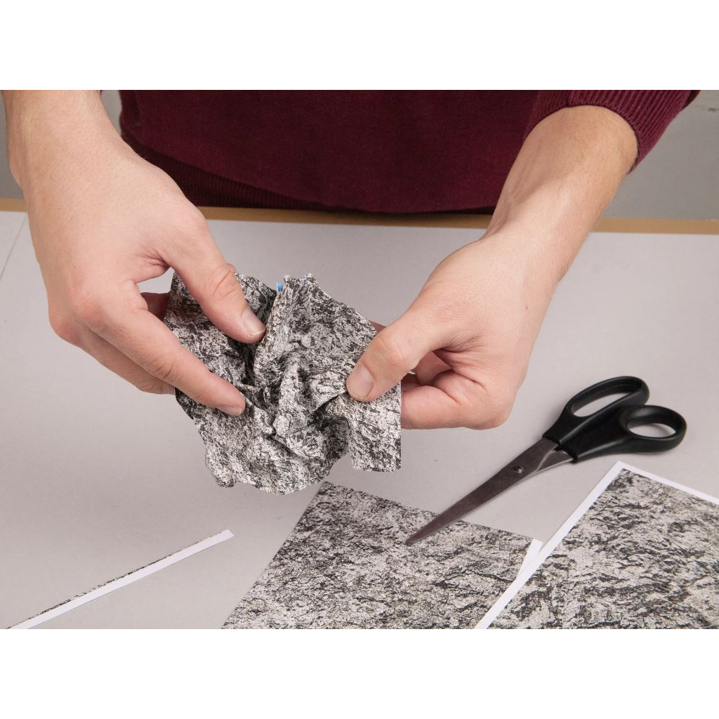 NOCH Wildspitze modell-sziklává gyűrhető papír 610mm x 345mm (60307) (noch60307)