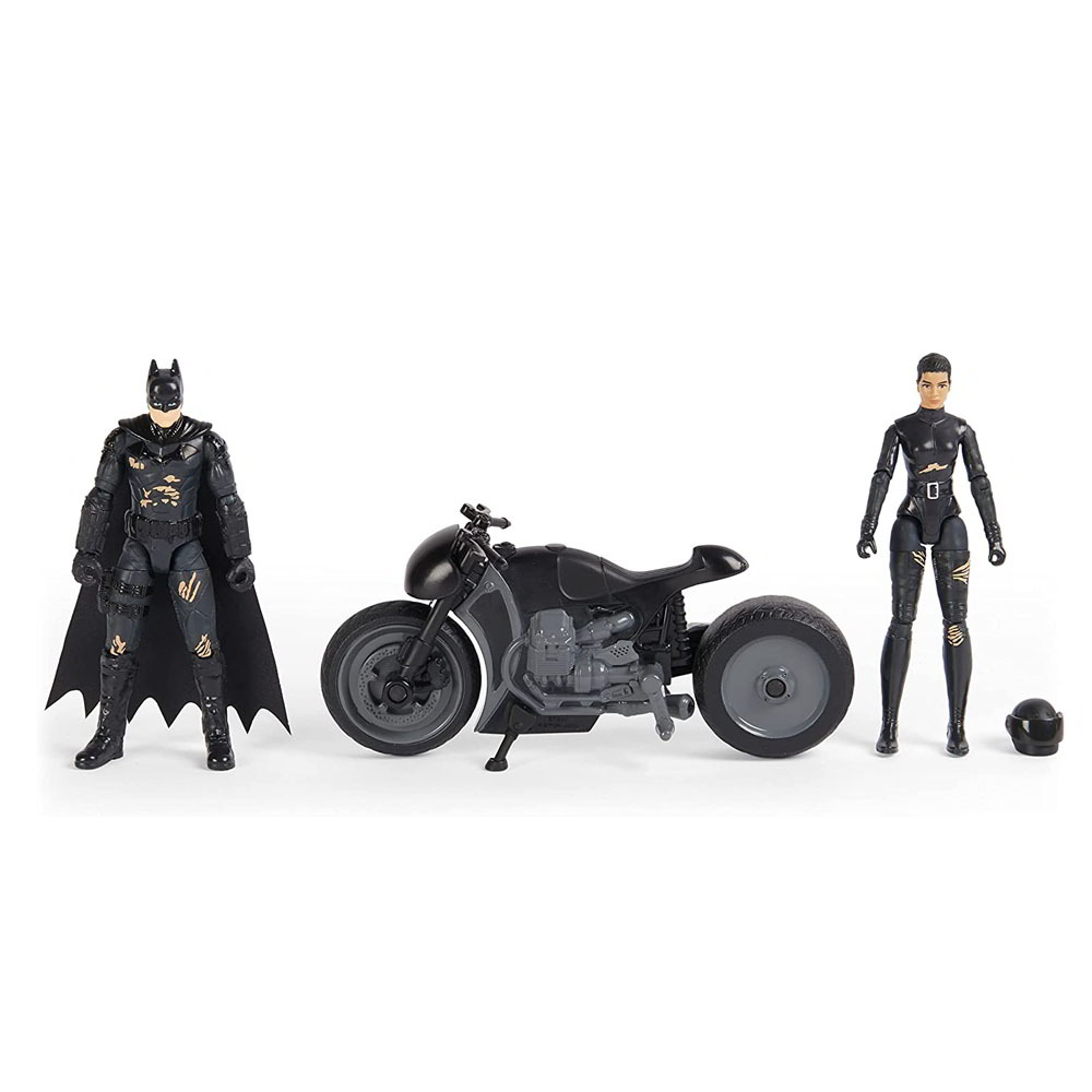 Spin Master DC Batman Figura szett - Batman és Selina Kyle motorral (6060832)