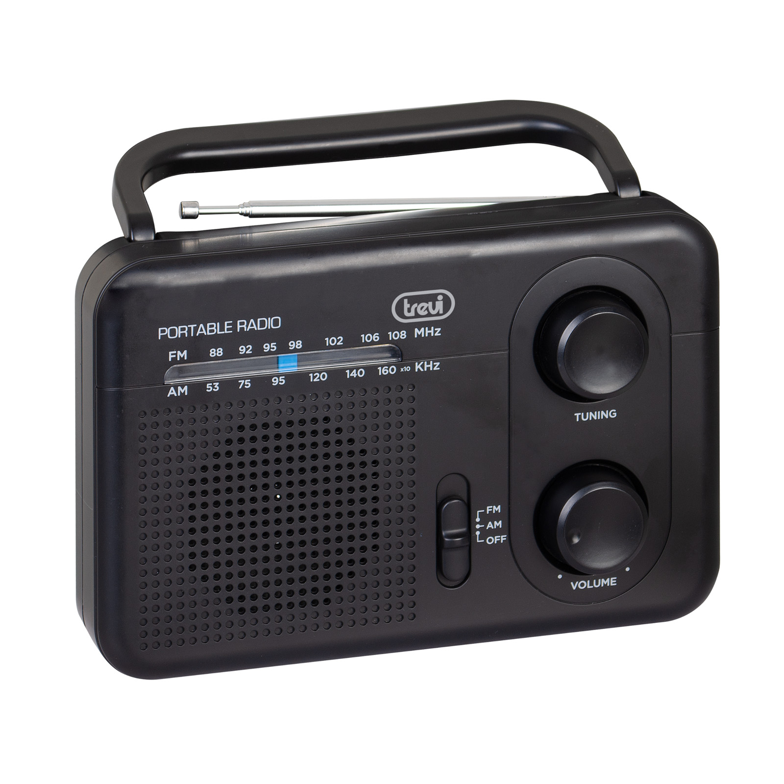 Trevi 0RA7F6400 rádió Hordozható Analóg Fekete (RA 7F64)