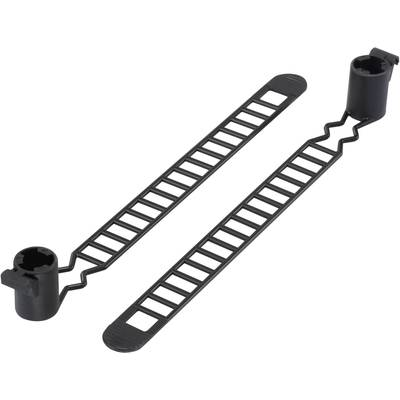 Kábelkötöző 120 mm fekete Tru Components 1592781 TC-MAT-120BK203 1 db (1592781)
