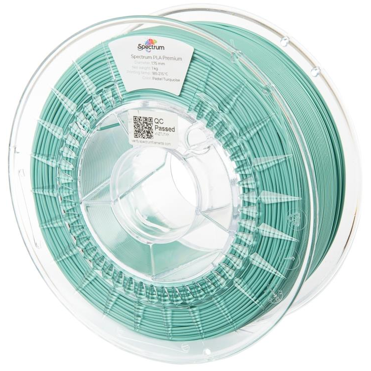 Spectrum 3D nyomtatószál, Premium PLA, 1,75 mm, Pastel Turquoise, 1 kg (80047)