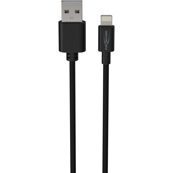 USB 2.0 Adapterkabel, USB-A Stecker > Lightning Stecker (schwarz, 1 Meter)