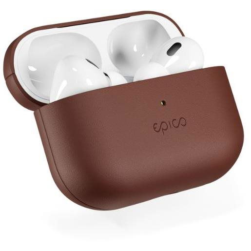 Epico Leather Case Airpods Pro 2 - barna