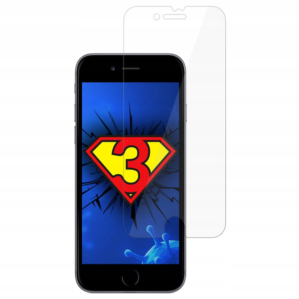 Защитно фолио 3MK, Antimicrobial, Silver Protection +, За iPhone SE 2