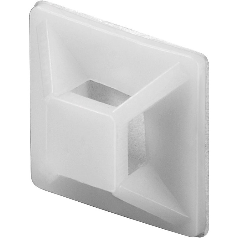 Goobay 17104 Öntapadó kábel bilincs - Fehér (100db/csomag) (17104)