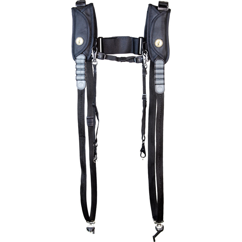Sun-Sniper Rotaball-DPH Double-Plus-Harness Fényképezőgép vállszíj/heveder - Fekete (SSN-RB-DPH)
