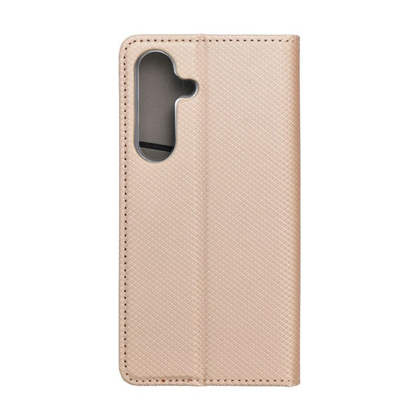 Magnet Samsung Galaxy S25 mágneses flip tok, arany (5903396334641)
