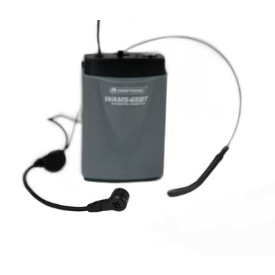Omnitronic WAMS-65BT Headset Vezeték nélküli mikrofon készlet (13107005) (13107005)