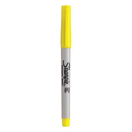 SHARPIE Alkoholos marker, 0,5 mm, kúpos, "Ultra Fine Point", sárga (SR0811310) (SR0811310)