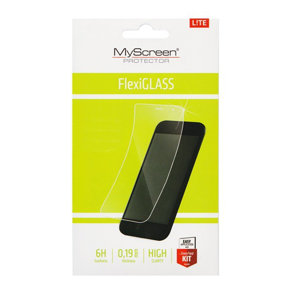 MYSCREEN LITE FLEXI GLASS протекторно стъкло за екран (устойчиво на надраскване, удароустойчиво, 0,19 mm, 6H) ПРОЗРАЧНО [CAT T20 8]
