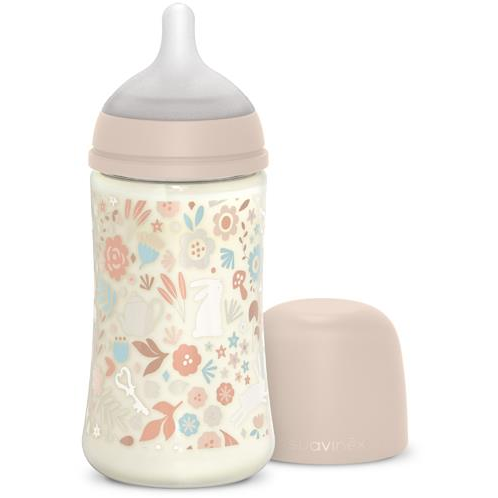 Suavinex Wonderland fiziológiai, M 270 ml, Liberty pink (8426420900881)