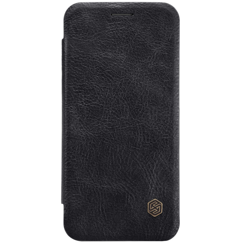 Nillkin Qin Huawei P20 Lite Oldalra Nyíló Flipes Tok - Fekete (NL155107)