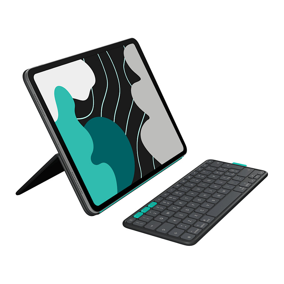 Клавиатура за таблет Logitech Flip Folio — 920-013382, графитена
