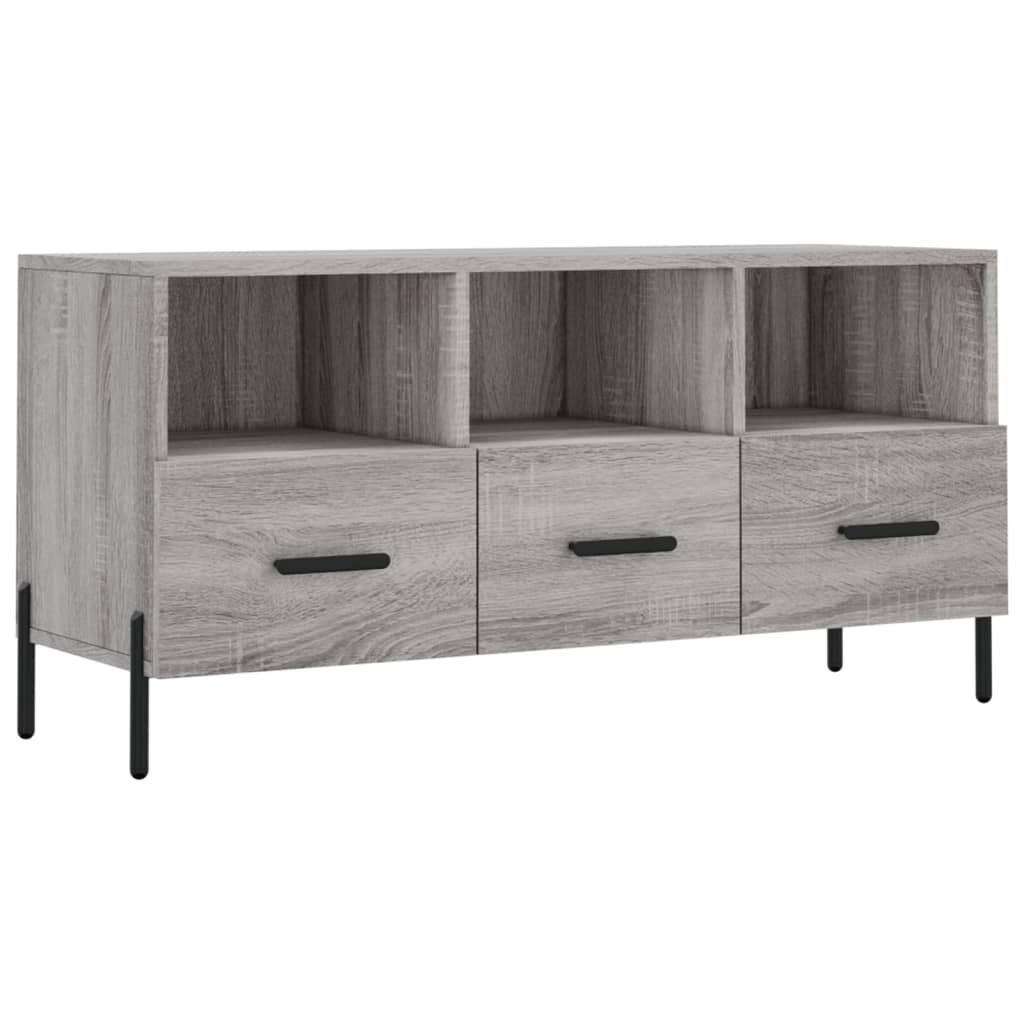 szürke sonoma színű műfa TV-szekrény 102 x 36 x 50 cm (829050)