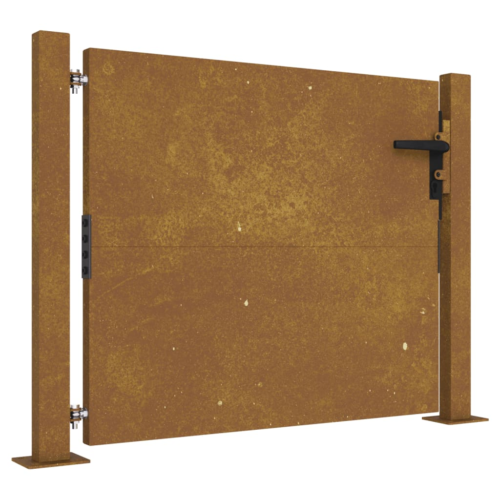 corten acél kerti kapu 105 x 105 cm (153263)