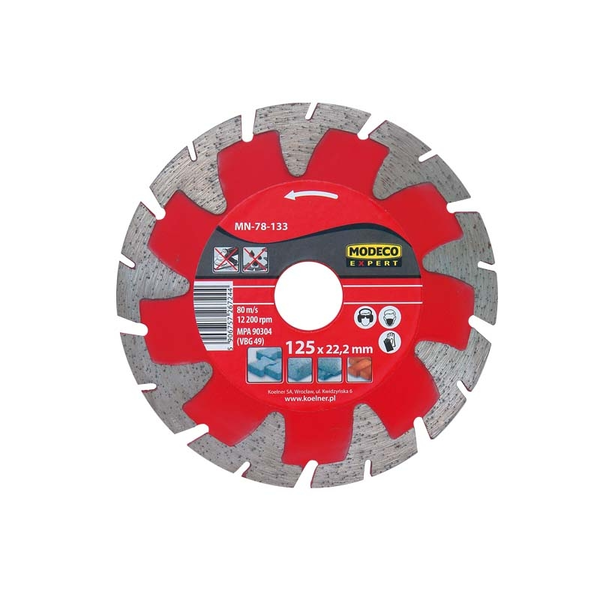  Modeco Ściernica diamentowa segmentowa EXPERT 230mm MN-78-135