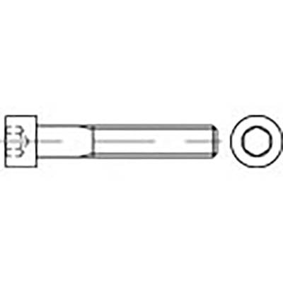 TOOLCRAFT TO-6857259 Hengeres fejű csavar M5 30 mm Belső hatlapú DIN 912 Nemesacél V4A A4 100 db (TO-6857259)