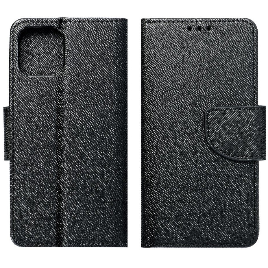Oppo Reno3, Oldalra nyíló tok, stand, Fancy Book, fekete (108557)
