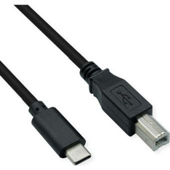 Kabel USB 2.0 Typ C - Typ B M/M černý 3m