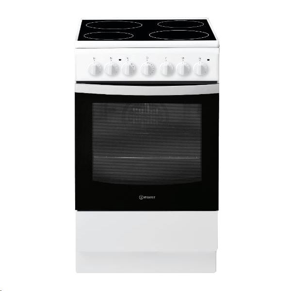 Indesit IS5V4PHW/E tűzhely Szabadonálló tűzhely Elektromos Fehér A