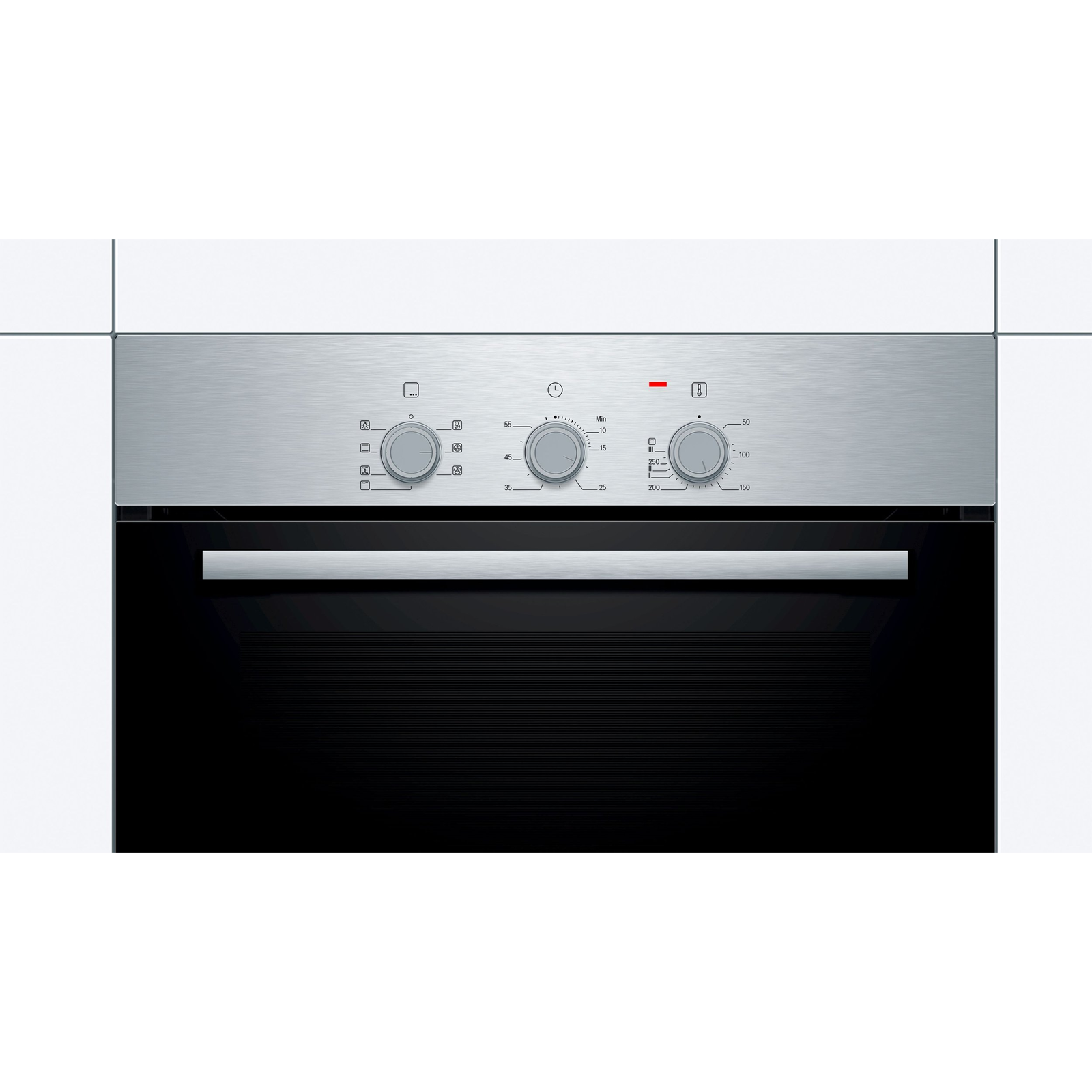 Bosch Serie 2 HBF011BR0 sütő 66 L 3300 W Fekete, Rozsdamentes acél