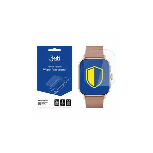 3MK Foil ARC Xiaomi Amazfit GTS 3 Watch készülékhez – Foil Fullscreen kijelzővédő