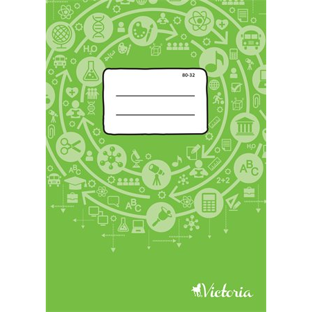 Victoria Circle 80-32 32 lapos A4 sima tűzött füzet (80-32)