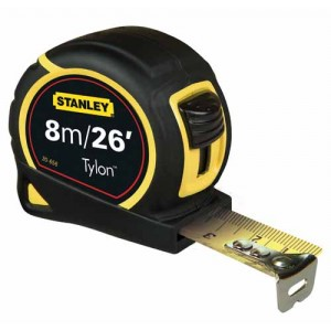 306560 Gördülő Mérőszalag 8m-26Ft/25mm Opp, Műanyag Tok , Stanley