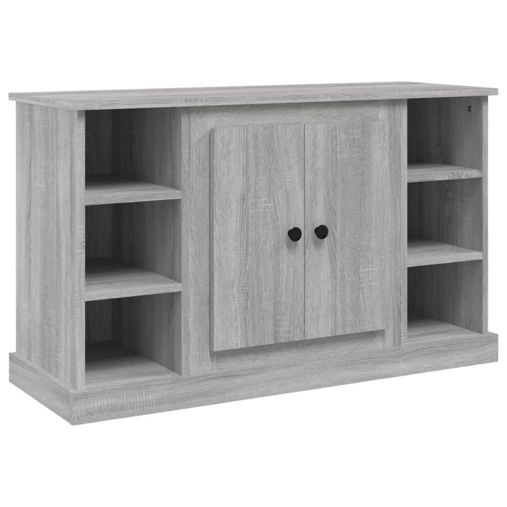szürke sonoma színű szerelt fa tálalószekrény 100x35,5x60 cm (816446)