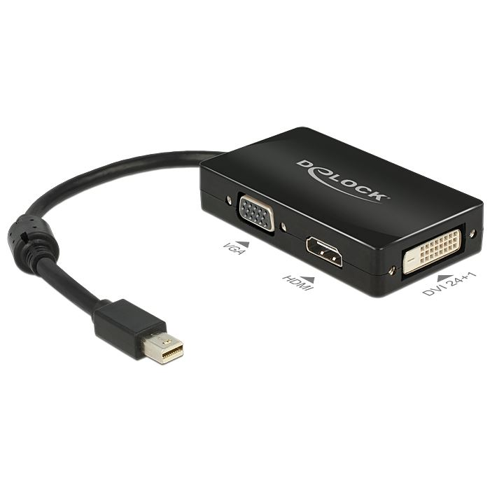 DeLock 62631 mini DisplayPort apa -> VGA / HDMI / DVI adapter (62631)