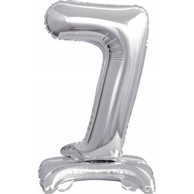 Felfújható Fólia Szám Talppal 9911729 - Ezüst, 38 cm, 7 (9911730)