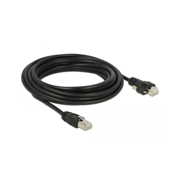 DELOCK Kabel Cat.6 RJ45-St > RJ45-St m. Schrauben SSTP 5.0m