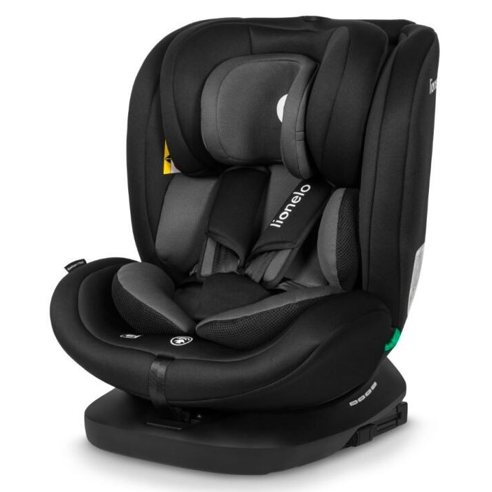 Lionelo Bastiaan I-Size autósülés 0-36kg - Fekete / Szürke (LO-BASTIAAN I-SIZE BLACK)