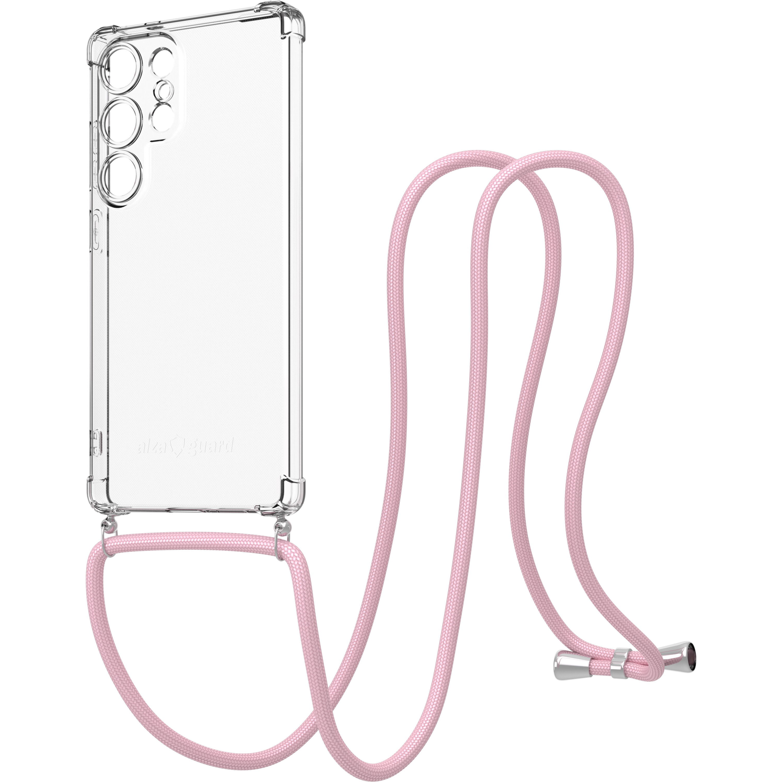 AlzaGuard Luxe Lanyard Samsung Galaxy S25 Ultra 5G rózsaszín tok (AGD-PCL014P)