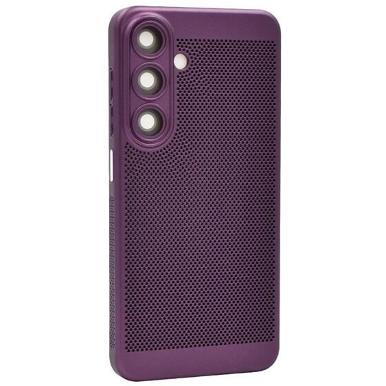 Gigapack Samsung Galaxy A25 5G (SM-A256) légáteresztő, lyukacsos műanyag tok lila (GP-151548) (GP-151548)