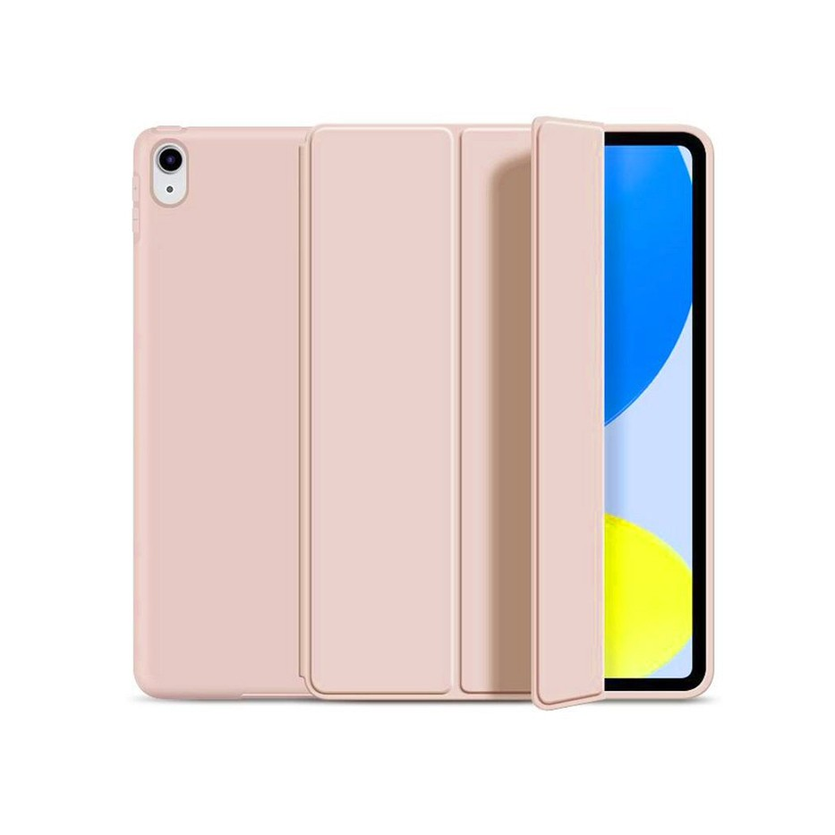 Apple iPad 10.9 (2022) tablet tok (Smart Case) on/off funkcióval - pink (ECO csomagolás) (FN0465)