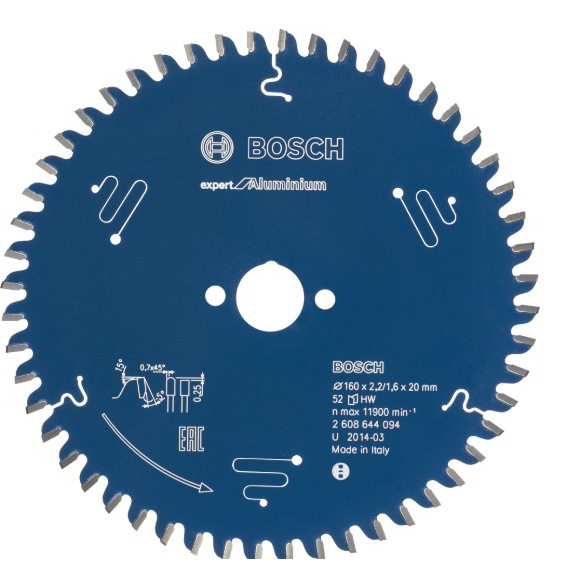 Bosch 2608644102 Expert for Aluminium 190 mm Körfűrészlap (2608644102)