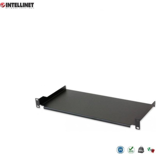 Techly I-CASE TRAY-4-BK tilbehør til rack Justerbar hylde