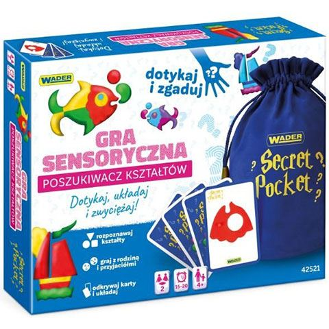Wader Play & Fun: Secret Pocket - Titkos zseb alakzatkereső társasjáték (42521) (W42521)